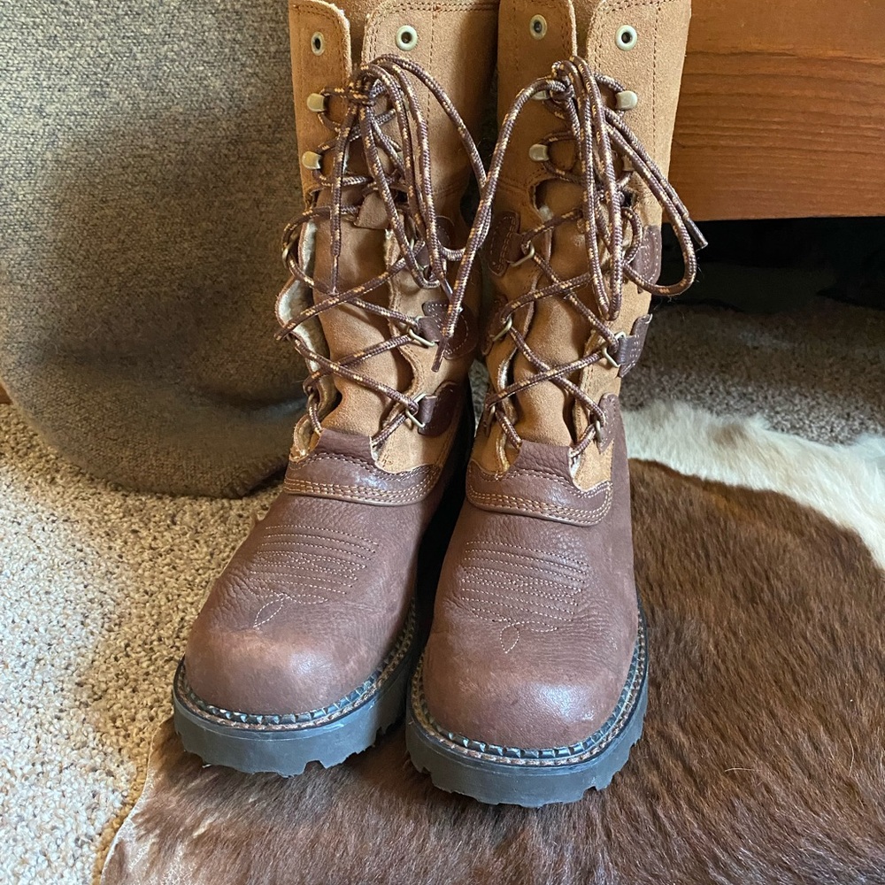 Ariat Fatbaby  Brown Lace Up Boots for Women